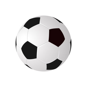 High Detail vector soccer ball.
