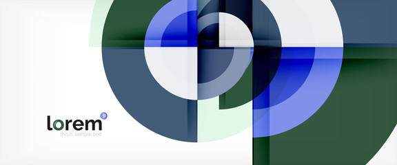 Obraz premium Stubarwny round kształtów abstrakta tło