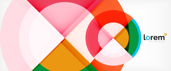 Obraz premium Circle abstract background, geometric modern design template