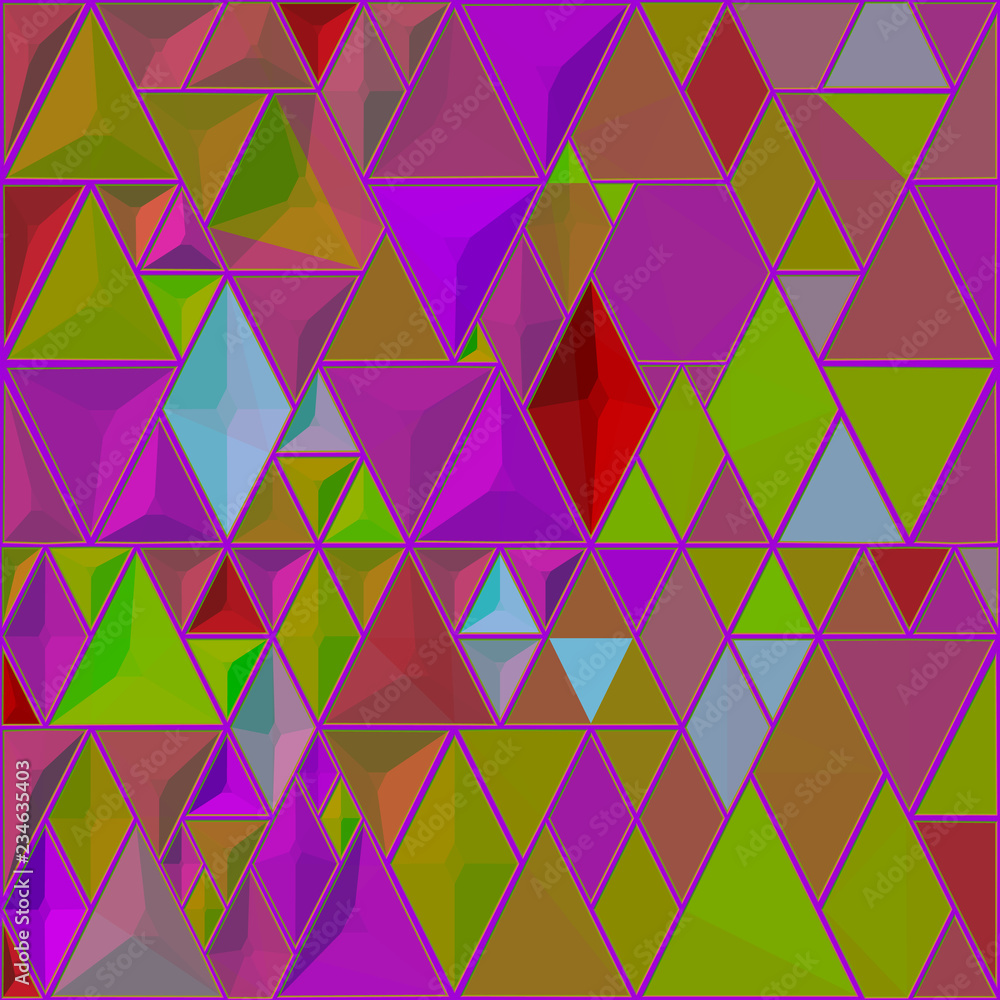 Poster bright abstract mosaic pattern. vector background. for design and decorate backdrop. ceramic tile fr