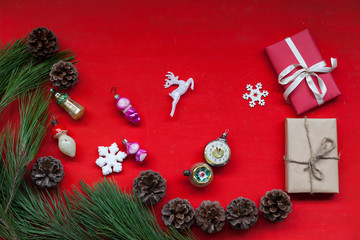 Christmas background Christmas gifts gifts new year tree decoration toys
