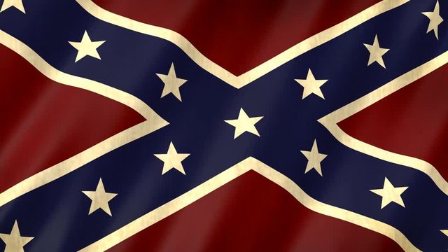 confederate flag 3d animation