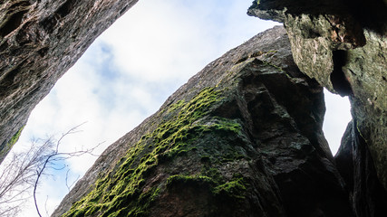 Stone gorge in the southern Finland. Name of the place is "H&auml;rm&auml;l&auml;n rotko".