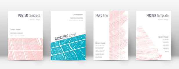 Cover page design template. Geometric brochure lay