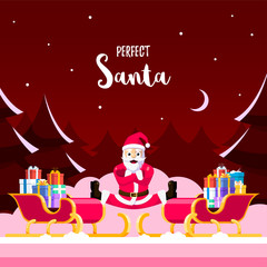 Perfect Santa's splits.