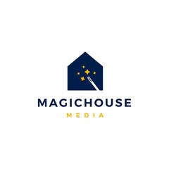 magic house logo vector icon illustration