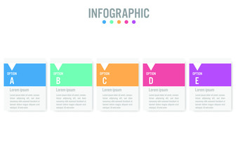 Business infographic labels template with options.Creative concept for infographic.