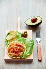 Fresh salted salmon