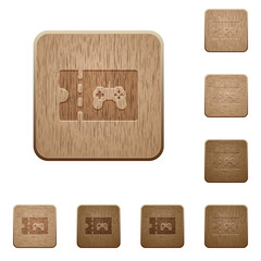 Toy store discount coupon wooden buttons