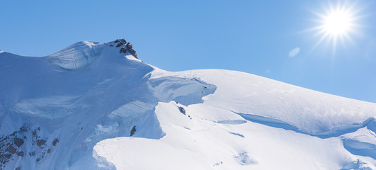 Verschneite Berge