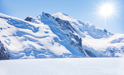 Obraz premium Verschneite Berge