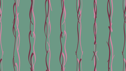 Easy pattern from smooth wavy color lines The idea of modern packaging design, tiles, textiles, wallpapers, covers, cards, corporate identity Light calligraphic waves