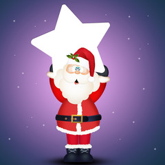 Santa Claus with star