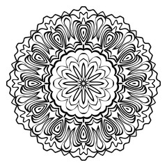 Modern Decorative Cicle Shapes. Floral mandala. vector illustration
