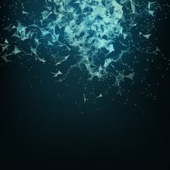 Abstract futuristic background with dots and lines. Vector illustration.