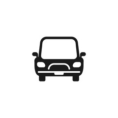 Car icon vector. Simple black car vector
