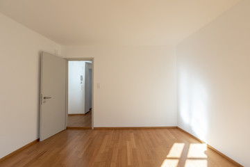 empty room with open door
