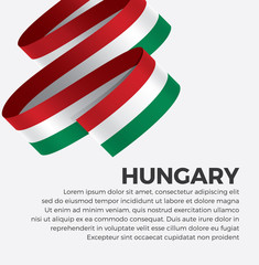 Hungary flag for decorative.Vector background