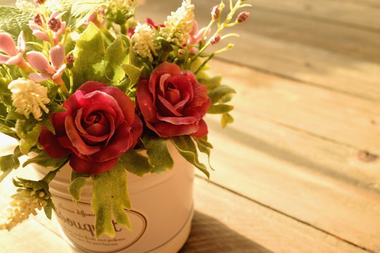 造花の薔薇　インテリア