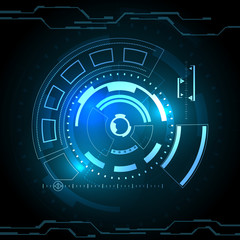Sci fi futuristic user interface