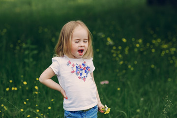 child near tree