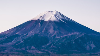 Plakat 日本、世界遺産、富士山の絶景、秋、朝