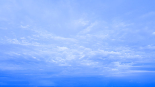 blue sky with clouds isolated nature background