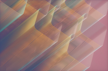 Abstract Colored Structure. Artistic abstract tubular structure. Image with light and colorful...