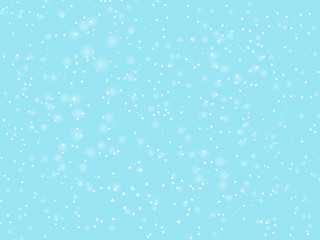 Falling snow background. Vector illustration with snowflakes. Winter snowing sky. Eps 10.