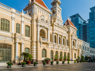 Ho Chi Minh City's City Hall early in the morning