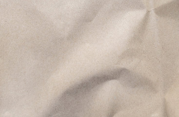Fototapeta na wymiar Brown paper texture. Wrinkled recycle paper background