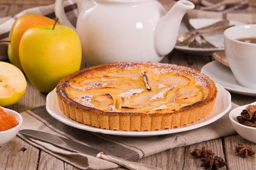 Tarte normande. 