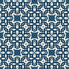 blue and white ceramic pattern, porcelain background texture, damask design style, 3d illustration.