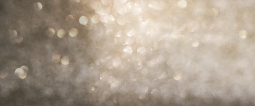 Festive golden bokeh background