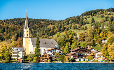 Naklejka na ściany i meble schliersee lake in bavaria