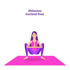 beautiful girl is doing yoga