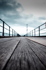 Fototapeta premium Moody Isolated Pier Path