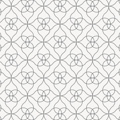 linear vector pattern, repeating abstract flower, thin gray line of flower and floral. graphic clean design for fabric, event, wallpaper etc. pattern is on swatches panel.
