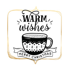 Merry Christmas typography.