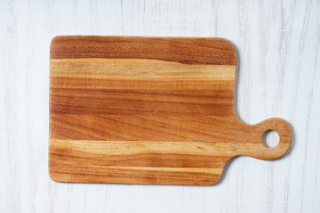 empty wooden cutting board