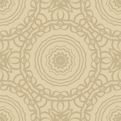 vector seamless pattern with abstract floral and leave style. Repeating sample figure and line. paper for scrapbook.