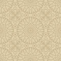 color swatches background . vector illustration with floral seamless pattern