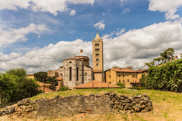 Massa Marittima , Italy - landscape with cloud