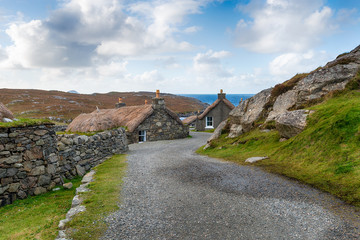 Fototapeta na wymiar Thatched Cottages in Scotland
