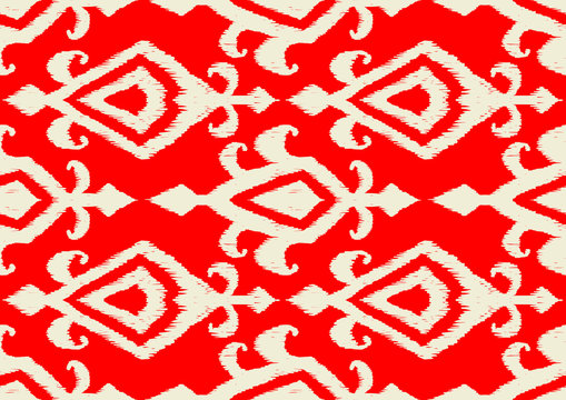 Ikat geometric folklore pattern.