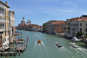 Grand Canal in Venice. Journey to Italy. City on the water.