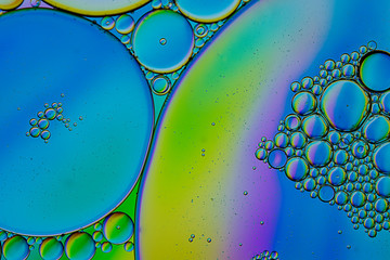 water bubbles close up