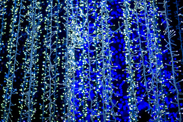Naklejka na ściany i meble Blur christmas lights