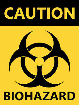 Biohazard symbol sign of biological threat alert . Vector illustration