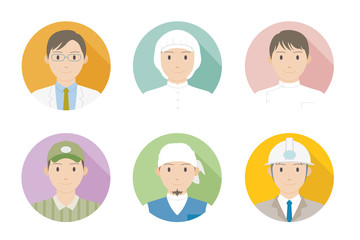 働く男性のアイコン04